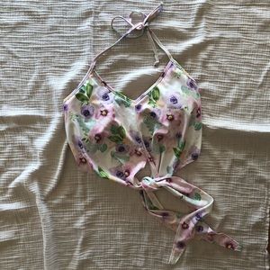 Kortni Jeane Tie Up Lilac Size Medium